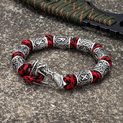 Viking Axe Runes Beads Bracelet