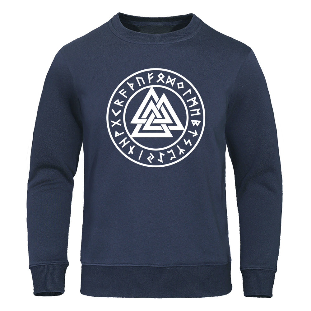 Valknut With Runes Viking Sweatshirt