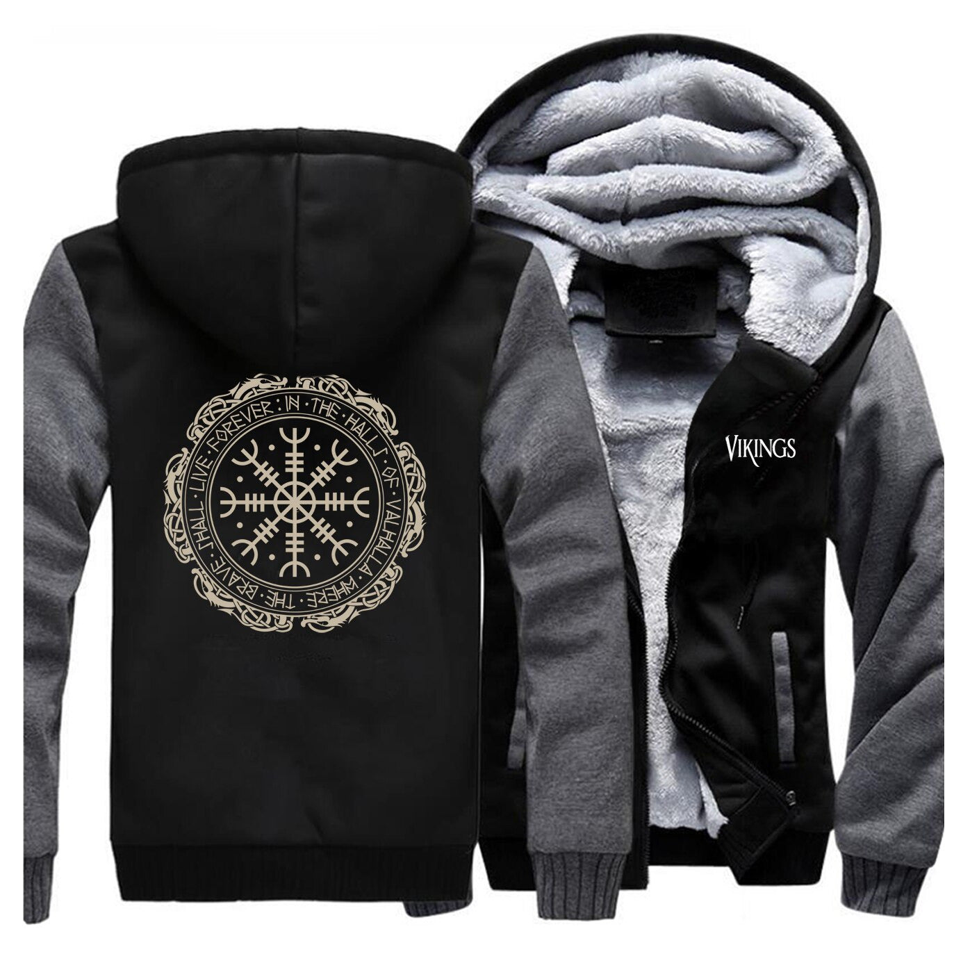 Helm of Awe Viking Hoodie Jacket