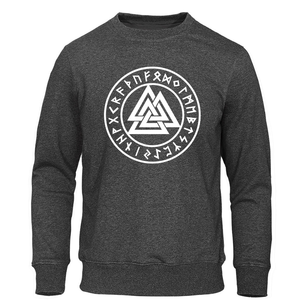 Valknut With Runes Viking Sweatshirt