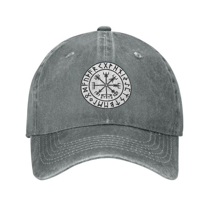 Viking Vegvisir With Runes Cap