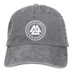 Viking Valknut With Runes Cap