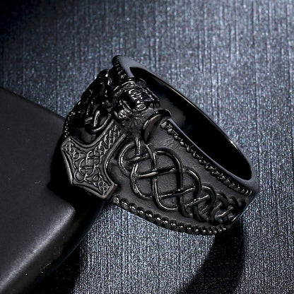 Viking Thor's Hammer Mjölnir Ring