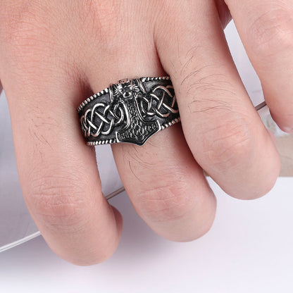 Viking Thor's Hammer Mjölnir Ring