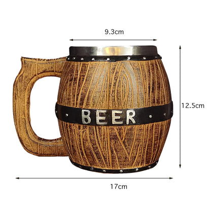 Viking Wooden Beer Mug