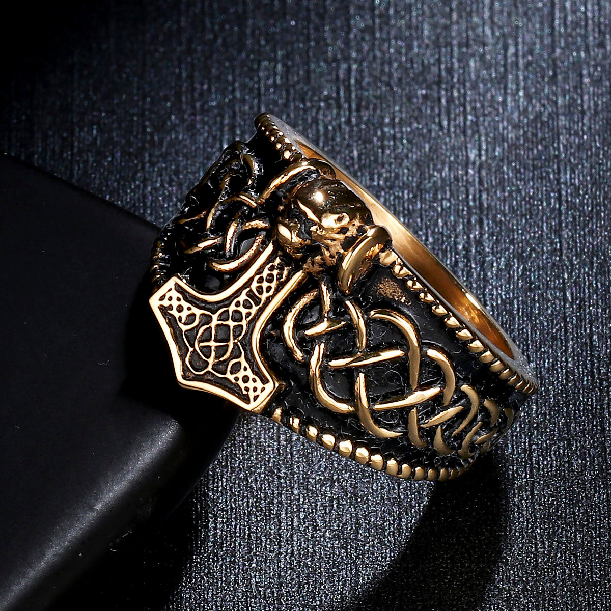 Viking Thor's Hammer Mjölnir Ring
