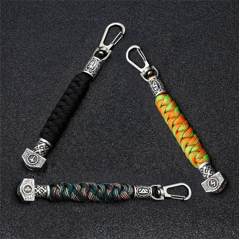 Viking Rune Mjölnir Keychain