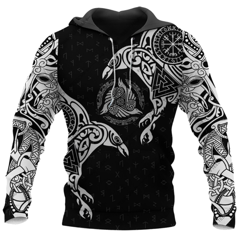 All Over Print Viking Hoodie