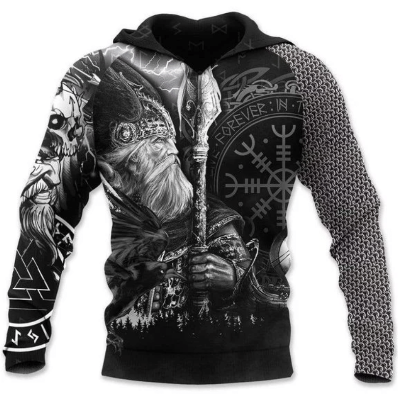 All Over Print Viking Hoodie