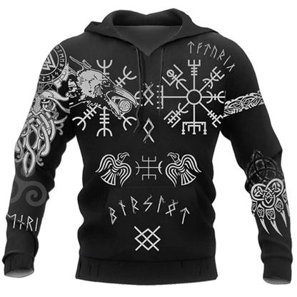 All Over Print Viking Hoodie