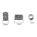 24 Pieces Viking Runes Beads Set