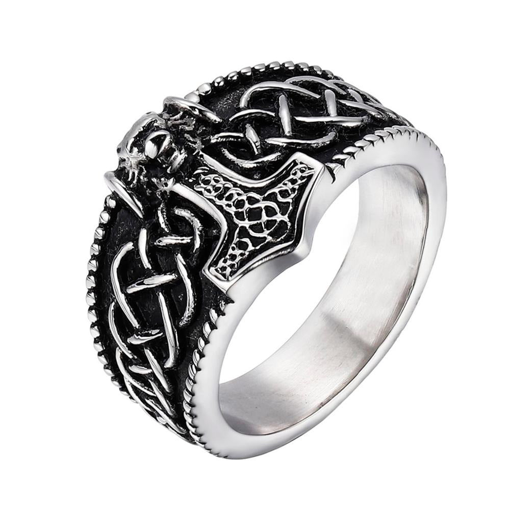 Viking Thor's Hammer Mjölnir Ring