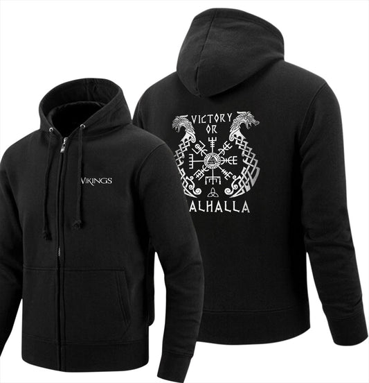 Victory or Valhalla Zip Hoodie