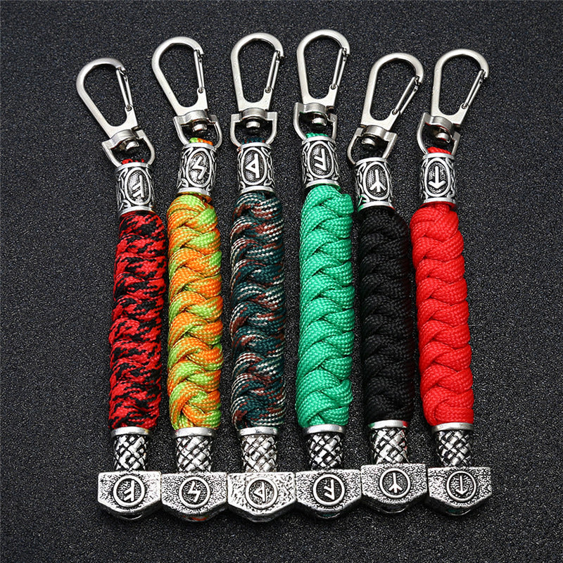 Viking Rune Mjölnir Keychain