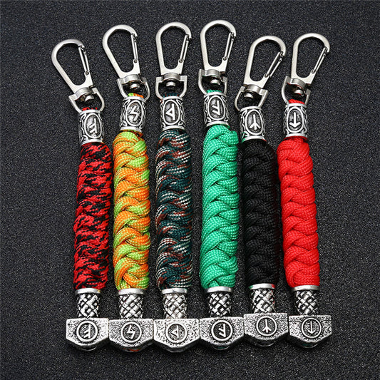 Viking Rune Mjölnir Keychain