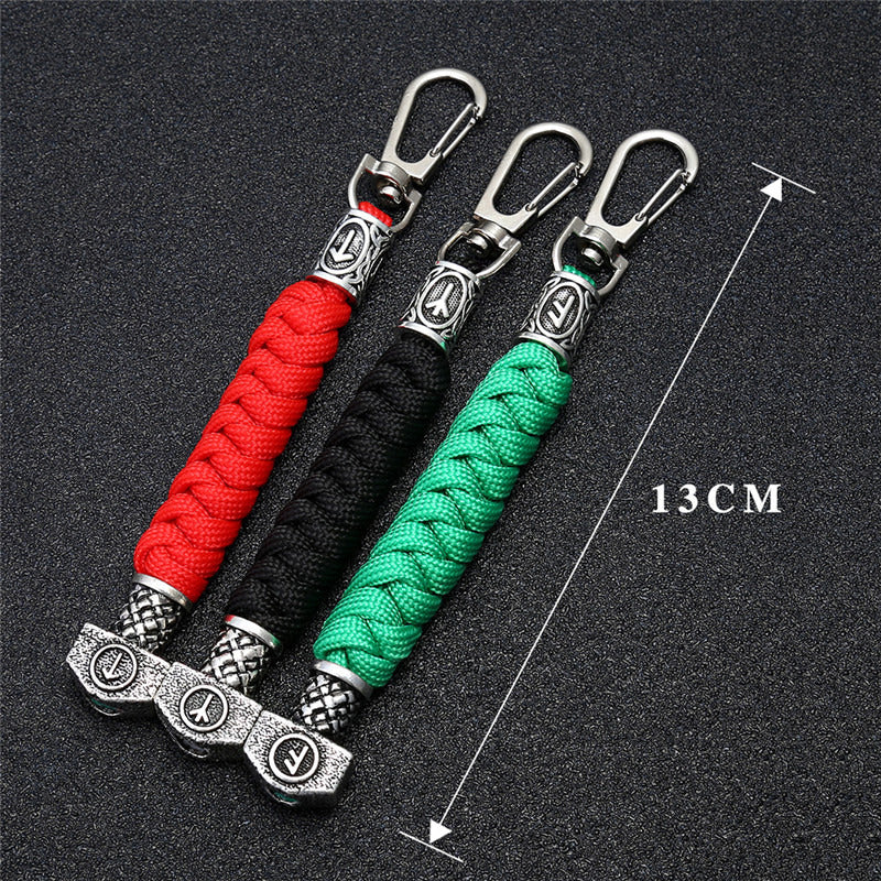 Viking Rune Mjölnir Keychain