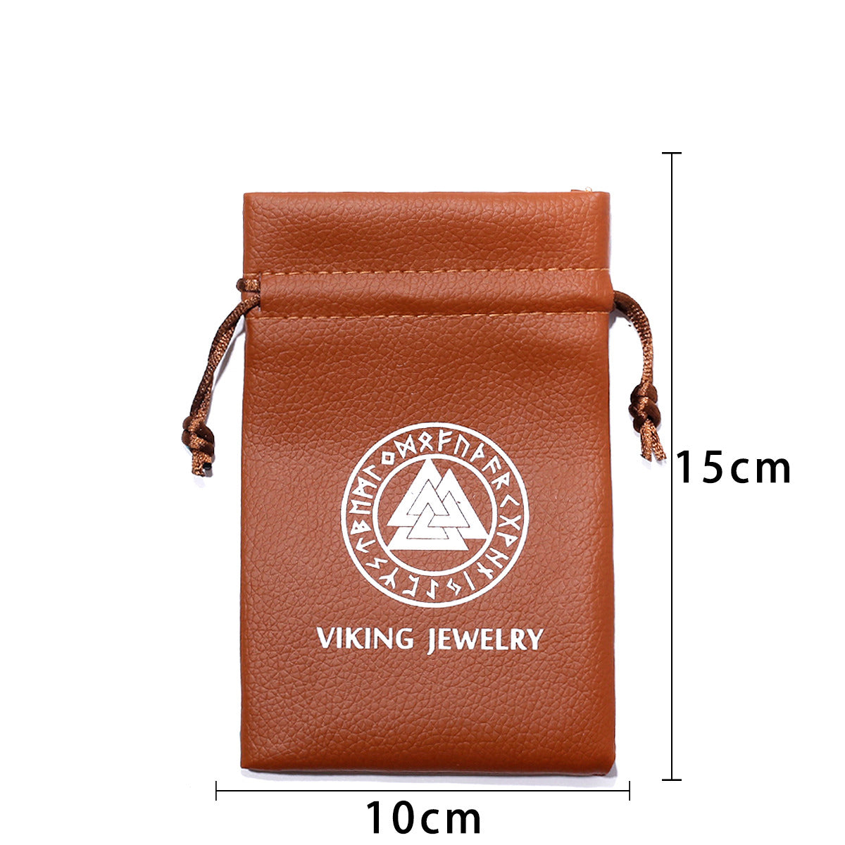 Viking Leather Jewelry Bag