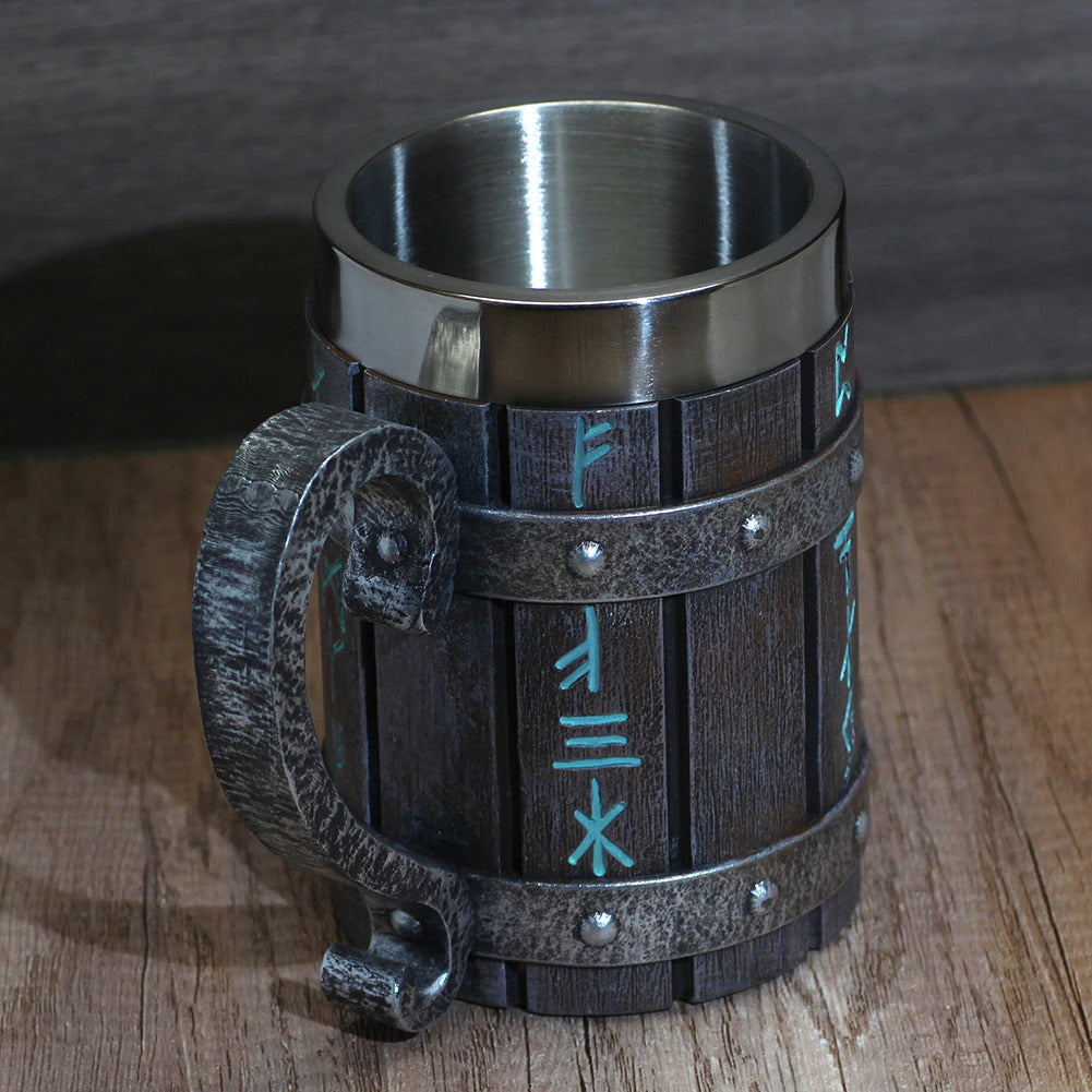 Nordic Viking Rune Beer Mug