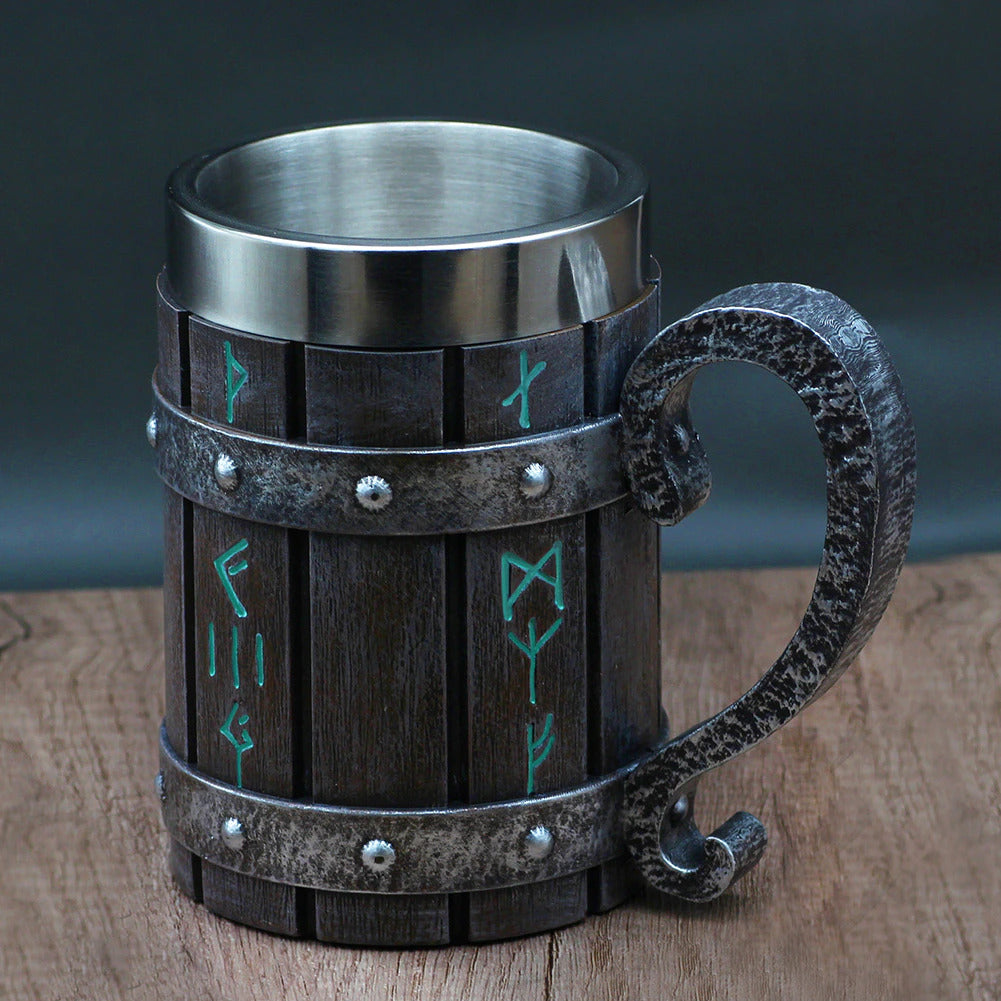 Nordic Viking Rune Beer Mug