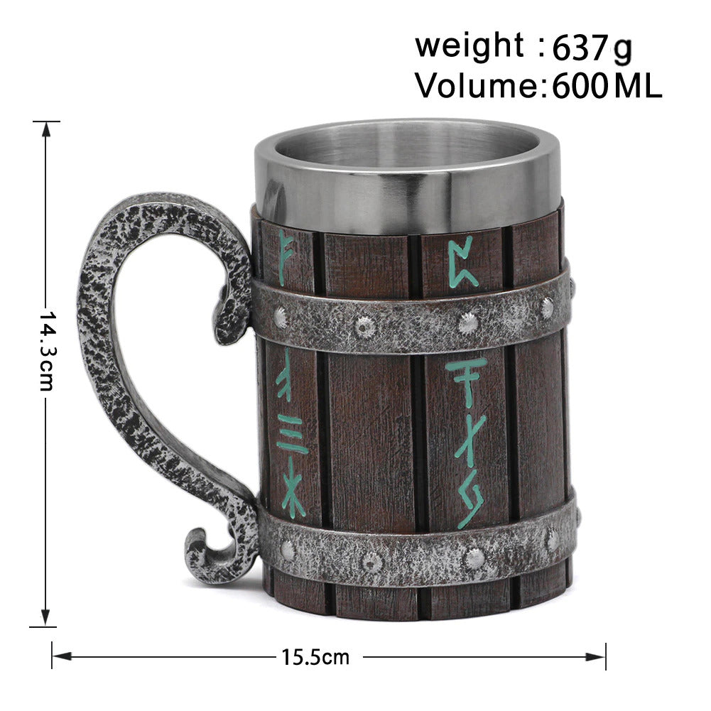Nordic Viking Rune Beer Mug