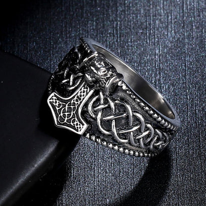 Viking Thor's Hammer Mjölnir Ring