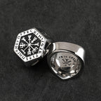 Viking Vegvisir And Valknut Ring
