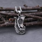 Viking Ship Necklace With Wooden Box