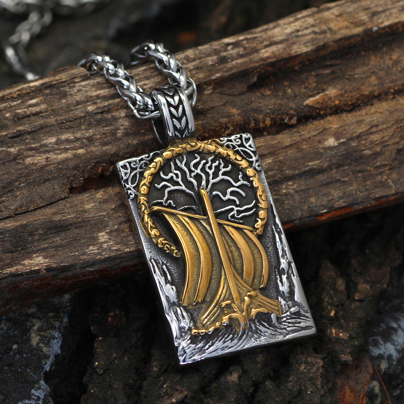 Viking Ship Necklace