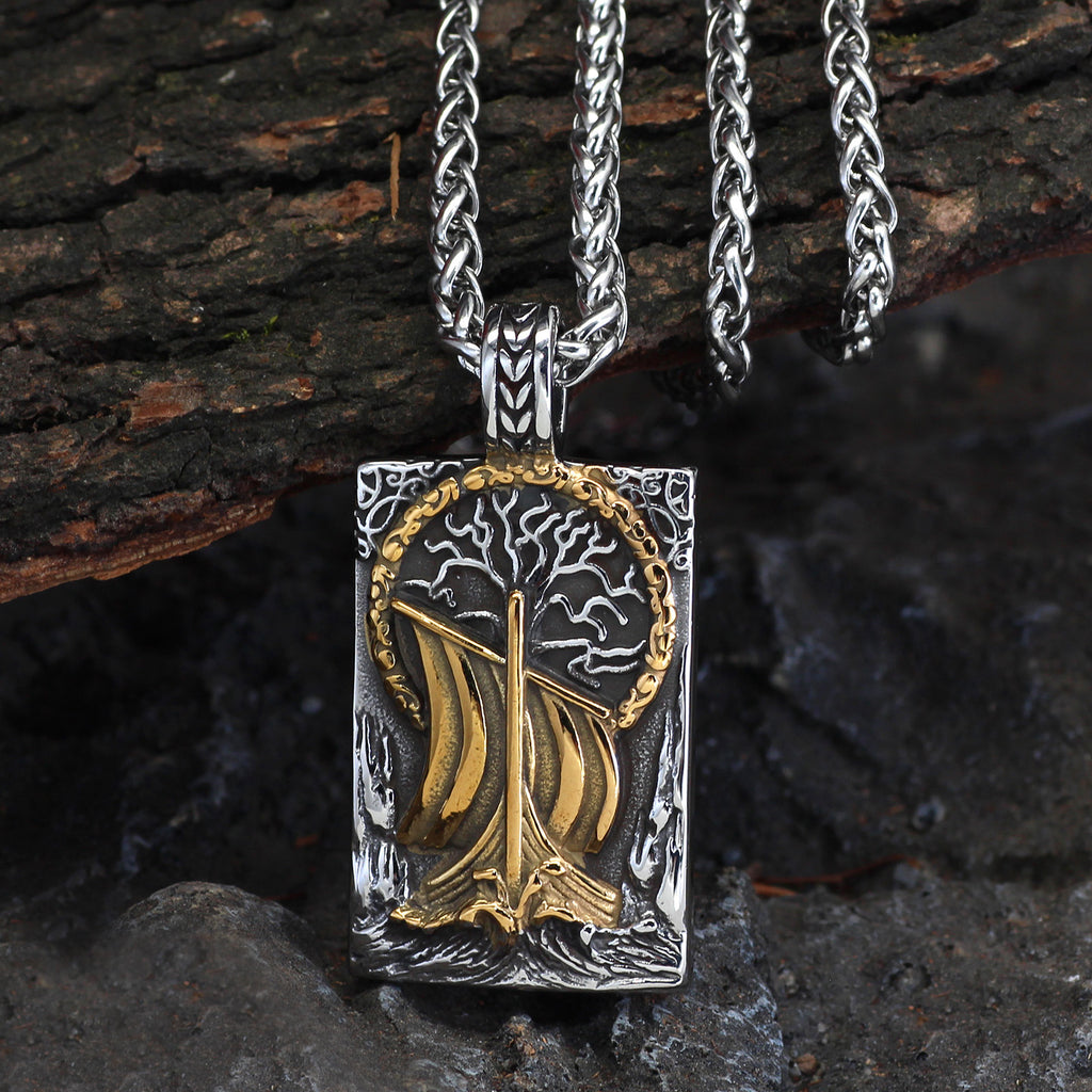 Viking Ship Necklace