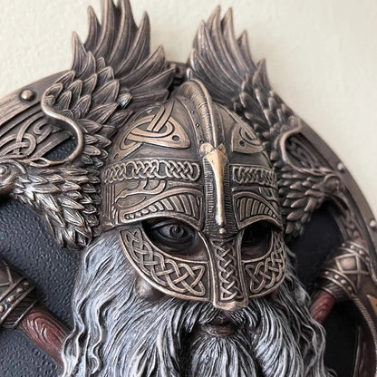 Viking Warrior With Axe And Mjölnir Wall Decor